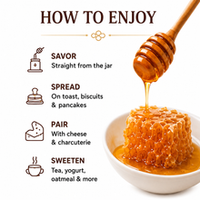 Load image into Gallery viewer, Farmbly Raw Honeycomb in Honey – California Sage Blossom Honey, 16 oz Glass Jar
