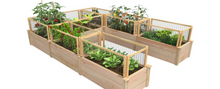 Load image into Gallery viewer, Premium U-Shaped Cedar Raised Garden Bed with CritterGuard, 8 ft. x 12 ft. x 16.5 in., RCUSB8X12CG