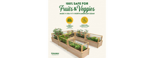 Load image into Gallery viewer, Premium U-Shaped Cedar Raised Garden Bed with CritterGuard, 8 ft. x 12 ft. x 16.5 in., RCUSB8X12CG