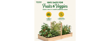 Load image into Gallery viewer, Premium Cedar Raised Garden Bed with Trellis, 4 ft. x 8 ft. x 11 in., RC489612PTRE