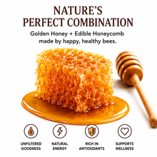 Load image into Gallery viewer, Farmbly Raw Honeycomb in Honey – California Sage Blossom Honey, 16 oz Glass Jar
