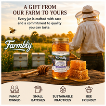 Load image into Gallery viewer, Farmbly Raw Honeycomb in Honey – California Sage Blossom Honey, 16 oz Glass Jar

